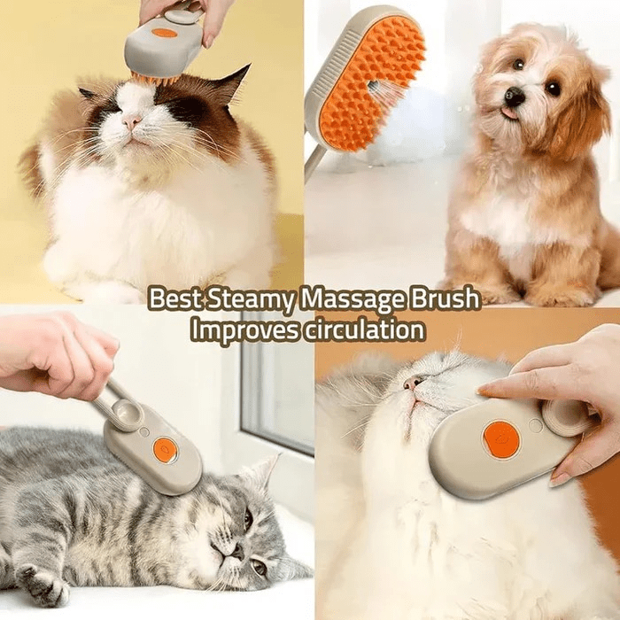 Cepillo Para Mascotas A Vapor Con Manija - COMPRALIA
