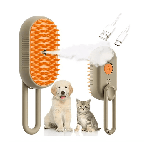 Cepillo Para Mascotas A Vapor Con Manija - COMPRALIA