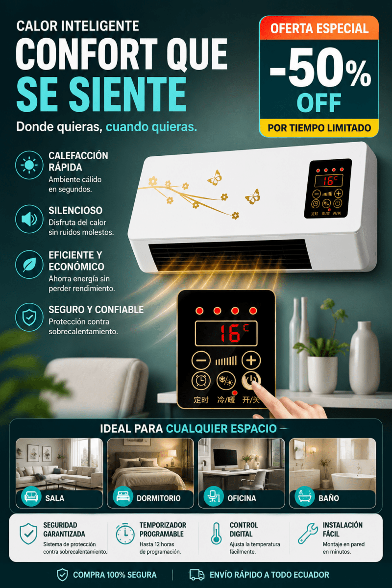 DualTemp - Ventilax Portátil, Potente y Económico 50% OFF - COMPRALIA