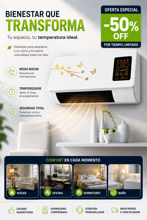 DualTemp - Ventilax Portátil, Potente y Económico 50% OFF - COMPRALIA