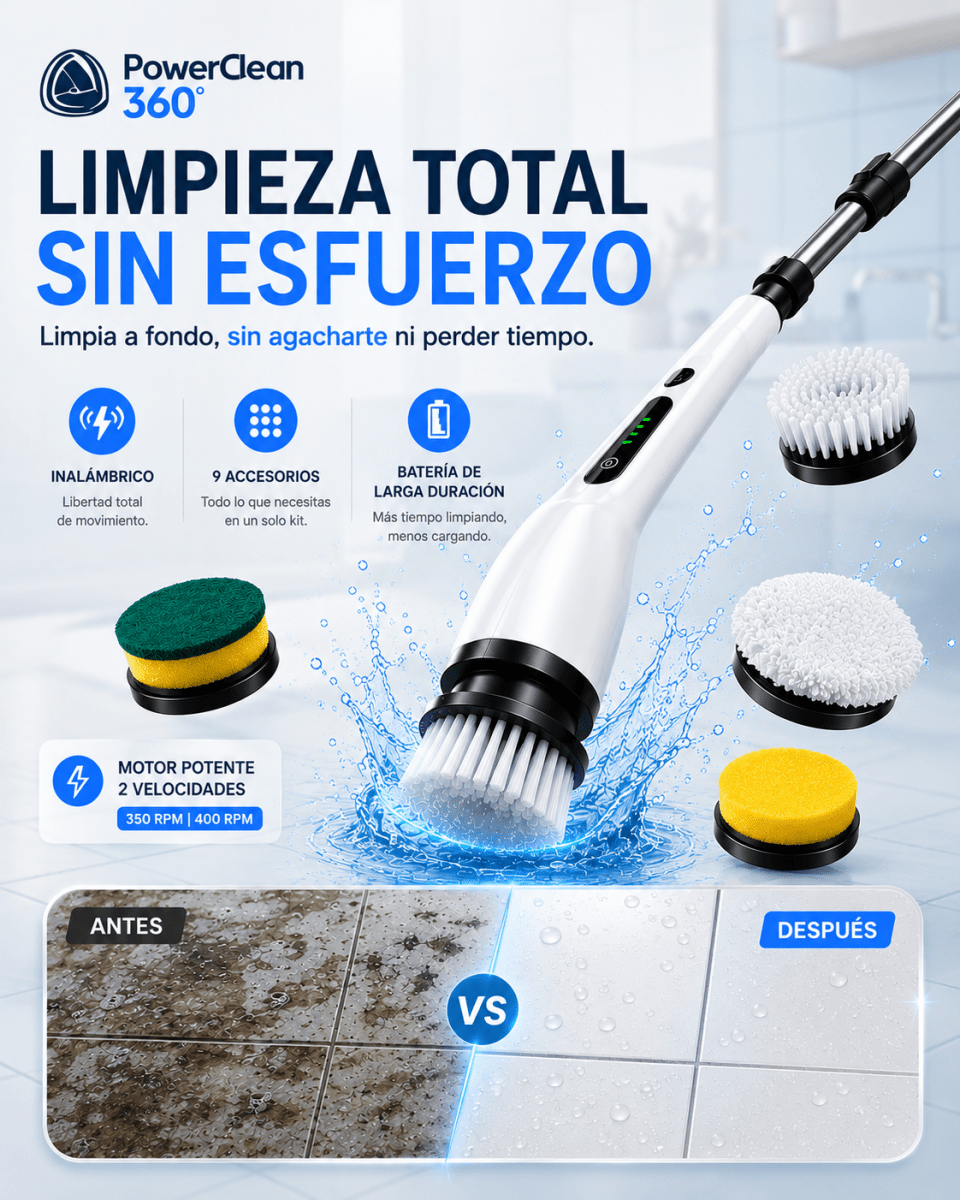 🔥 Oferta Especial | PowerClean 360° – Limpieza total sin esfuerzo - COMPRALIA