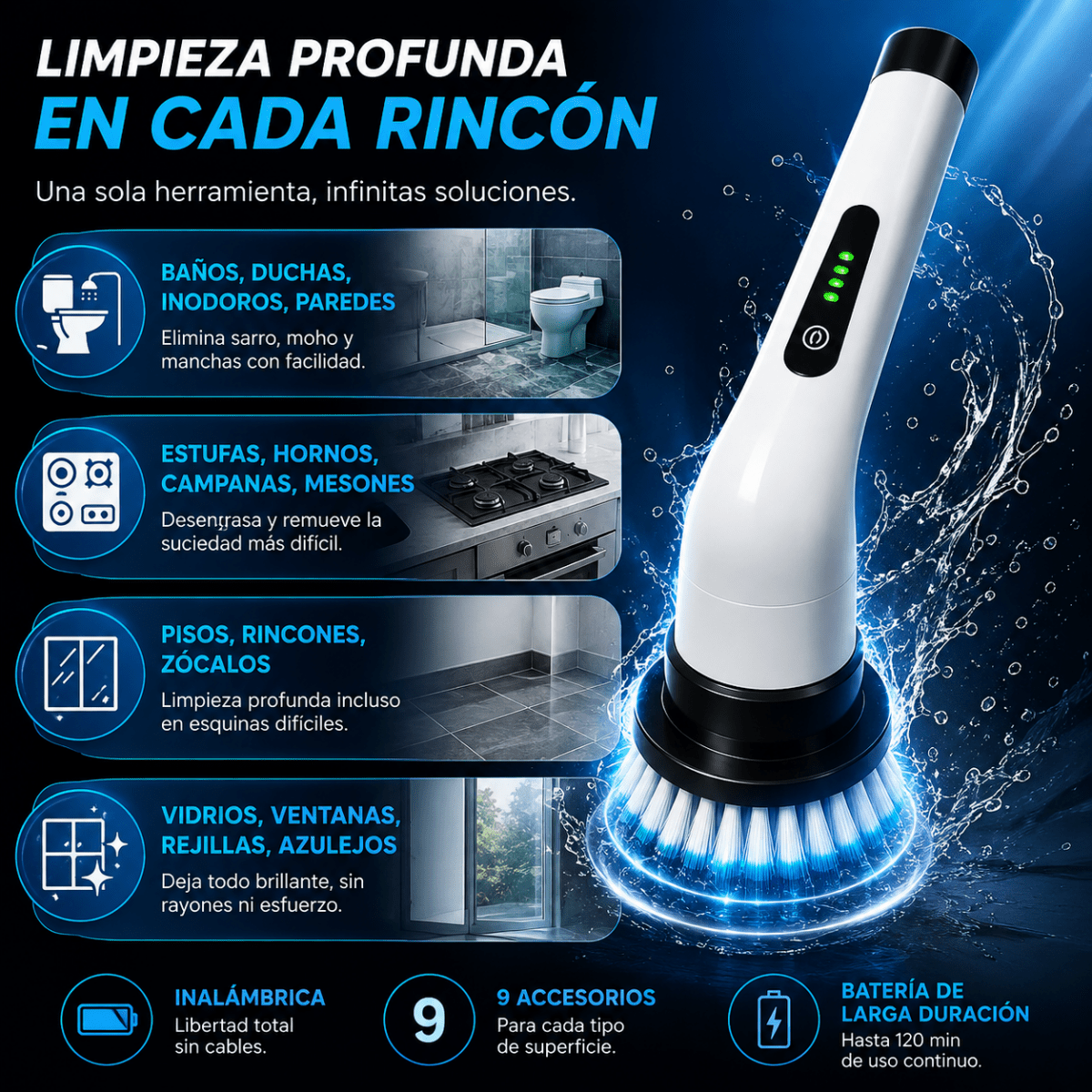 🔥 Oferta Especial | PowerClean 360° – Limpieza total sin esfuerzo - COMPRALIA